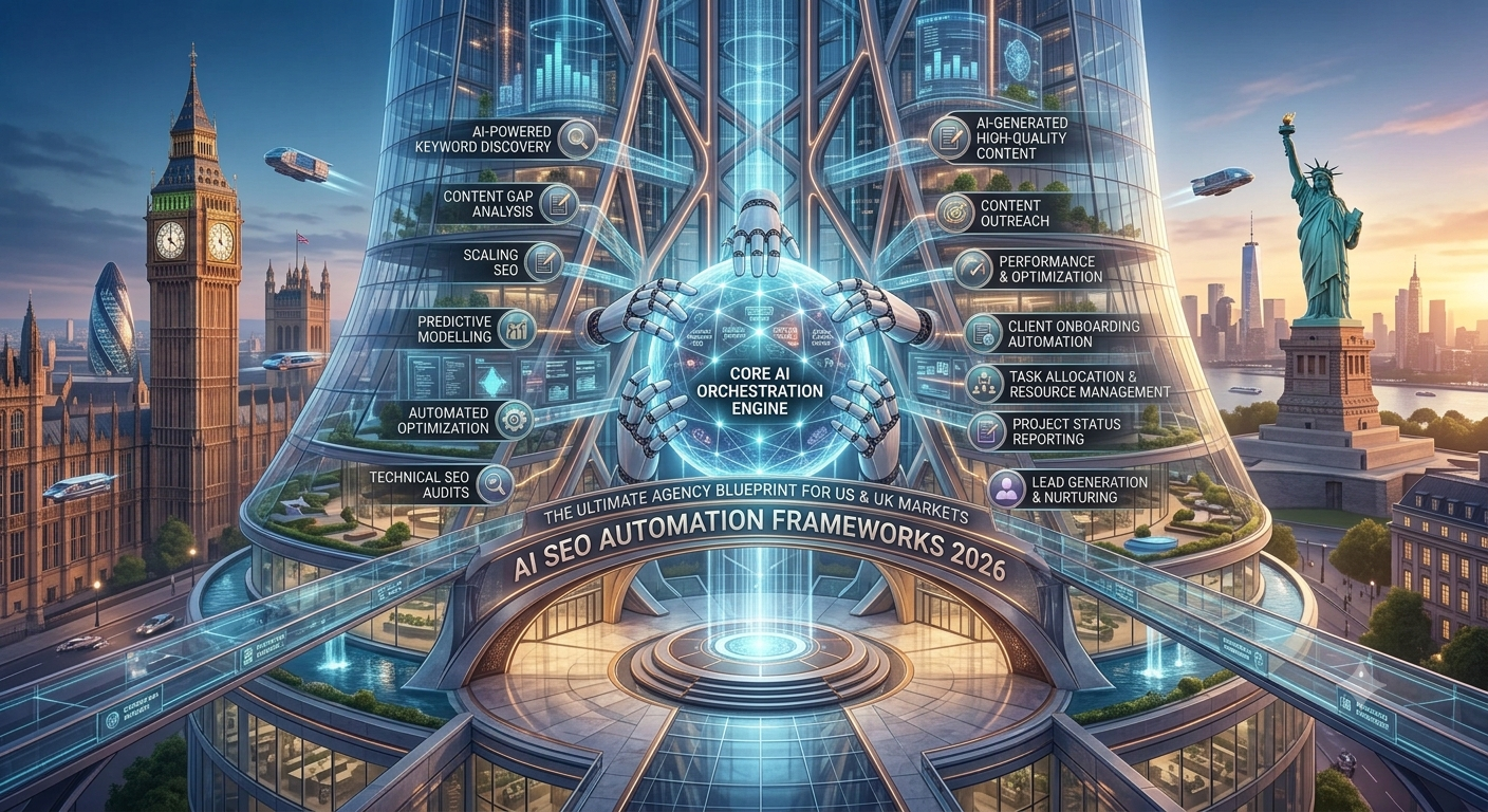 AI SEO Automation Frameworks 2026: The Ultimate Agency Blueprint for US & UK Markets